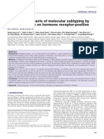 The Clinical Impacts of Molecular Subtyping by Multigene Assay On Hormone Receptor-Positive Breast Cancers