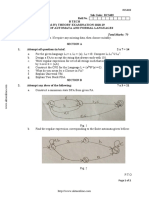 Btech Cs 4 Sem Theory of Automata and Formal Languages rcs403 2019