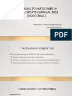 Proposal To Participate in Mapcu Sports Carnival 2019 (Dodgeball)