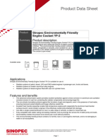 SINOPECEngine Coolant YF-2 PDS