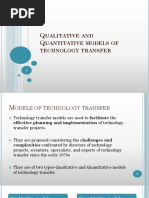 Qualitative and Quantitative Models of Technology Transfer