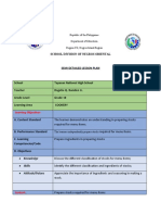 Semi Detailed Lesson Plan in Cookery 10
