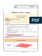 Géométrie Dans L'espace: Prof: Atmani Najib Tronc CS