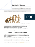 Origen y Evolución Del Hombre