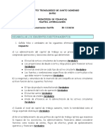 Instituto Tecnologico de Santo Domingo Intec Principios de Finanzas NOMBRE:Eric Javier Encarnacion Castillo ID:1116216