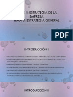 Parte Ii: Estrategia de La Empresa Tema 3: Estrategia General