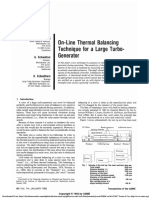 Online Thermal Vibration Balancing of Generator