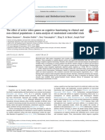 The e Ect of Active Video Games On Cognitive Functioning in Clinical and Non-Clinical Populations A Meta-Analysis of Randomized Controlled Trials