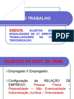 Direito Do Trabalho: Ementa