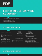 Climas Del Mundo y de Colombia