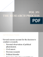 POL 351 The Research Process