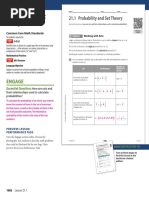 Probability and Set Theory: Engage