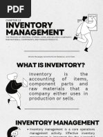 Chapter 13 Inventory Management Report