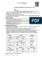 Instruction Manual Diaphragm Gas Meter G10 - G40: Important Safety Instructions