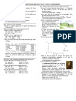 X 6-5-1 Calculs D'Additions Et Soustractions - Problèmes