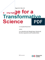 Pledge For Transformative Science