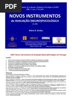 Novos Instrumentos: de Avaliação (Neuro) Psicológica