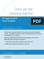 Docteur, J'ai Mal Quand Je Marche": Cas Urgence 2023 Lénaïc Langlois