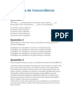 Exercícios de Concordância Nominal: Questão 1