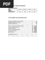 EJERCICIO 3 PLANEACION AGREGADA Karime Montaño