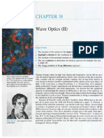 Ciiapter 38 Wave Optics (II) : Major Points