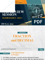 MATH NAT 1st SESSION SHORTCUT 1 10 - FRACTIONS AND DECIMALS