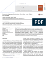 Improving Biogas Production From Wheat Plant Using Alkaline Pretreatment