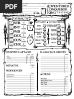 Interactive ACK Character Sheet by Rocco Aka BAMF