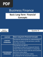 Business Finance: Basic Long-Term Financial Concepts