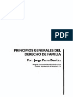 Principios Generales Del Derecho de Familia: Por: Jorge Parra Benítez