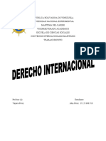 Convenios Internacionales. Trabajo Derecho International