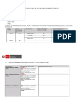 Informe Sobre Resultado de La Evaluación Diagnóstica-2023: I.-Datos Generales I.E: Nivel: Grado Docente: Director: Ugel