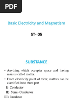 Electricity and Magnetism