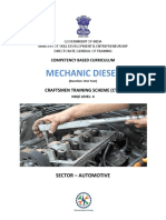 Mechanic Diesel: Craftsmen Training Scheme (CTS)