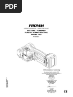 Battery - Powered Plastic Strapping Tool Model P327: Operation Manual / Spare Parts List