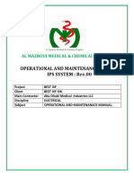 Operational and Maintenance Manual Ips System: Rev.00: Al Mazroui Medical & Chemical Supplies