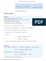 Applications Linéaires en Dimension Finie - Exercices Corrigés 3