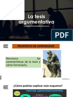 03 La Tesis Argumentativa, Tipos Formulación