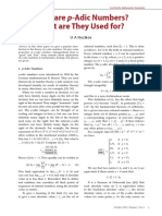 What Are P-Adic Numbers? What Are They Used For?