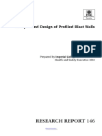 Analysis and Design of Profiled Blast Walls Prepared by Imperial