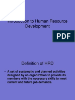 Introduction To Human Resource Development