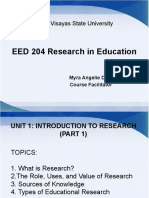 Unit 1 Intro To Research Part 1