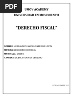 "Derecho Fiscal": Umov Academy Universidad en Movimiento