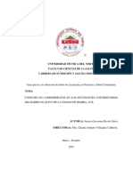 Universidad Técnica Del Norte Facultad Ciencias de La Salud Carrera de Nutrición Y Salud Comunitaria