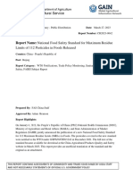 National Food Safety Standard For Maximum Residue Limits of 112 Pesticides in Foods ReleasedBeijingChina Peoples Republic ofCH20230042