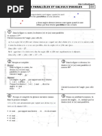 Droites Parallèles Et Calculs D'Angles