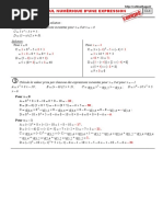 CL4 Calcul Numérique D'une Expression CORRECTION