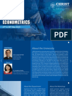 Applied Econometrics: Two-Day Workshop On