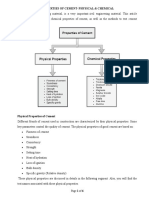 Properties of Cement