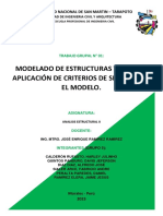 Modelado de Estructuras Y Cargas. Aplicación de Criterios de Simetría en El Modelo